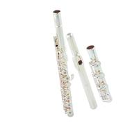 flute Flute silver musical instrument silver mouthpiece 17 holes open B tail French key professional universal grading