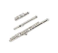 Flute for Beginner 16-hole E-key Open-hole C-tune White Copper Nickel-plated Flute Opening And Closing Dual-purpose Flute Instrument Flute Instrument