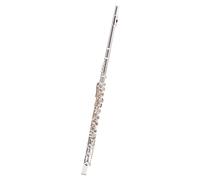 Flute for Beginner 17-hole Open-hole Flute With E-split Key Silver-plated Silver-plated French Key C Tone Flute Flute Instrument