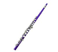 Flute for Beginner Colorful 16-hole Closed-hole Flute C Key E Key Flute For Beginners To Practice Professionally(A)