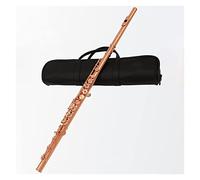 Flute for Beginner Rose Gold Plated Flute French 17 Keys Open Holes B Foot Italian Pads With Case Flute Instrument