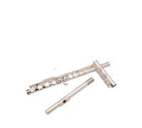 flute for beginners 16 Hole C-Tone Silver-Coated Flute Nickel-White Copper Instrument E Key Split Closed Hole