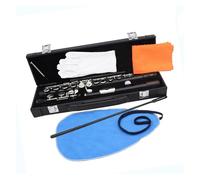 Flute for Beginners 16 Hole Flute E Key C Tune White Copper Body Black Flute Beginner Exam Playing Instrument