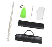 Flute for Beginners 16 Holes Flute Silver Plated C Key Flute Musical Instruments Handbag Box