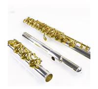 flute for beginners 17-hole inline flute nickel silver mouthpiece yellow keys professional playing flute instrument
