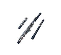 flute for beginners Black 16 Holes Flute Woodwind Instrument Closed Key Add the E Key C Tone Nickel Plated Concert Flute With Music Case
