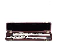 flute for beginners C-key 16-hole flute silver-plated beginner 16-hole open silver-plated/curved