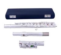 flute for beginners Excellent response 16 Close C Key Cupronickel Silver Plated Left-Hand Flute With E Keys