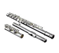 flute for beginners Flute Instrument 17 Open and Closed Holes Silver-plated White Copper