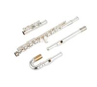 flute for beginners Flute Silver Plated 16 Keys Flute Open -Mech Flute Musical Instrument