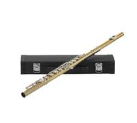 flute for beginners Gold and silver key 16-hole flute C key white copper tube body is suitable for beginners to play the test