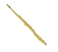 flute for beginners Gold-plated 17 open and closed hole French key flute instrument advanced dual-purpose gold-plated flute B tail