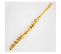 Flute for Beginners Gold-plated Nice Flute C-tune 17 Open-hole Gold-plated Flute Instrument Playing Instrument