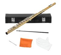 flute for beginners Golden Silver Key 16 Closed Open Holes C Key Professional Transverse Flute Concert Musical Instrument