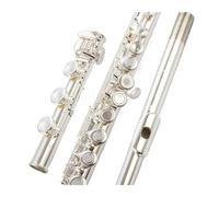 flute for beginners Silver-plated 17-hole open and closed dual-use B-tail affordable beginner standard C-key flute for beginners and adults