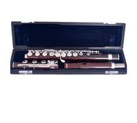 flute for beginners Sophisticated Flute Redwood Flute 17 Open Hole Silver Plated E Key