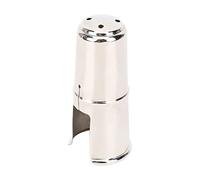 Flute Head Cap Protection Cover for Saxophone Clarinet BB High Tone Clarinet - NickelPlated Mouthpiece Plug - Suitable for Wind Instruments - Brass - Silver - 70 X 30mm