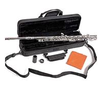 Flute Herche Superior Flute M2 Upgraded! | Professional Grade Musical Instruments for All Levels | SOLID NICKEL-SILVER | Complete Set, Shoulder Carry Case, Cleaning Rod, Tenon protectors, Service Plan