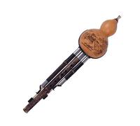 Flute Hulusi ThreeTone Gourd Calabash Hulusi Folk Musical Instruments Professional Cucurbit (Color : G Key)