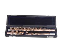 Flute Instrument 16-hole Flute C Key Closed Key Plus E Key Arrangement Red Antique Flute Beginner Band Performance Exam Flute