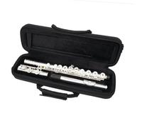 Flute Instrument Flute 16-hole Open And Closed Hole Dual-purpose Flute Instrument C-key White Copper Silver-plated Beginner Exam