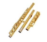 Flute Instrument Flute 17 Open Hole Gold-plated Professional Flute Instrument Open And Closed Hole Dual-purpose Exquisite