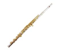 Flute Instrument Flute Instrument 16/17 Open And Closed Hole Silver-plated C Key E-key Curved Beginner Professional Performance(J)