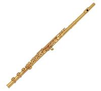 Flute Instrument Flute Instrument 16/17 Open/Closed Hole Silver-plated C Key E Key Curved Type Beginner Professional Examination(E)