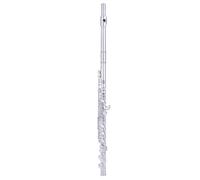 Flute Instrument Flute Instrument C Key 16 Holes Curved 17 Holes In-line With E Key French Keys Silver Plated Beginner Professional(F)