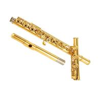 Flute Instrument Flute Silver Plating 17 Holes C Flutes Key Wind Instrument Mini Professional Beginner Flute With Rich Tones