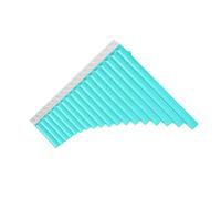 Flute Instrument, Flute with a Carry Bag 18-pipe Pan Flute Flautas Musicales for Beginners Learning Teaching with User Manual (Blue)