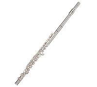 Flute Instrument French Key C Tone White Copper Silver Plated 16-hole Flute Instrument For Grade Examination Performance