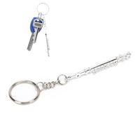 Flute Keychain, Handmade Wire Art Keychain for Musical Instrument, Mini Flute Keychain, Music Keychain, Flute Key Ring, Car Key Chain