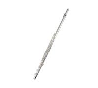 Flute kit 16-hole 17-hole French Key Sterling Silver Tube Head Flute Professional Beginner White Copper Silver Plated Flute(17 hole)