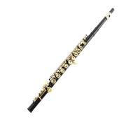Flute kit 16-hole Closed-hole C-tune Flute With B Tail And E Key Black Flute Made Of White Copper