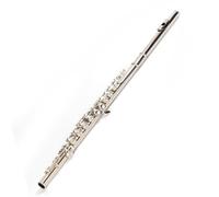 Flute kit Flute 16 Holes E Key C Tune Nickel-plated Silver Musical Instrument Beginner Exam Professional Performance(Bag B)