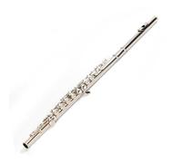 Flute kit Flute 16 Holes E Key C Tune Nickel-plated Silver Musical Instrument Beginner Exam Professional Performance(Bag A)