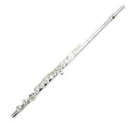 Flute kit Flute Instrument 17 Open And Closed Holes Silver-plated C-key E-key Curved Beginners' Entry-level Examination Performance