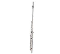 Flute kit Flute Instrument Beginners C Key 16 Holes Nickel-plated Silver Flute Beginner Exam Orchestra(Nickel)