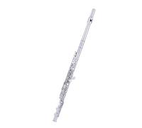 Flute kit Flute Wind Instrument White Copper Key E Key Split C Key Silver-plated 16 Closed Holes For Beginners To Play