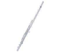Flute kit Flute Wind Instrument White Copper Key E Key Split C Key Silver-plated 16 Closed Holes For Beginners To Play