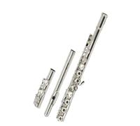 Flute Musical Instrument Silver-plated 16-hole open and closed dual-purpose affordable beginner standard C-key flute for beginners and adults