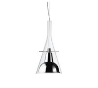 Flute Pendant Transparent/ Chrome
