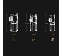 Flute Practice Mouthpiece for Beginners, Easy Blowing Device Made of Plastic, Lightweight Whistle Aid for C/D/E/F/G Key Flu(D:TRANSPARENT S-G KEY)