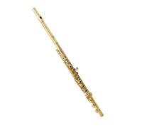 Flute Professional 17 hole flute open hole French key gold plated white copper instrument