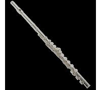 Flute Professional Performance Grade Flute Instrument 16 Hole Closed Hole Silvered Flute
