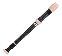 Flute Recorder German-style 8-hole C Soprano Recorder, Cleaning Stick + Storage Bag + Lanyard，Easy To Learn Wind Instruments For Students And Beginners(Black)