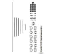 Flute Repair Kit, Flute Maintenance Tools Kits, Alto Curved DIY Repair Maintenance Kit Flute Musical Instrument Parts Accessories