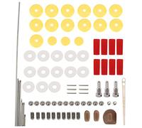 Flute Repair Parts, DIY Maintenance Kit Set Accessories for Flute with Rollers Adjusting Screws Pads Gaskets for Flute Lovers