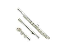 flute Silver Plated C Tune 16 Open Holes Flute With E Key French Button Engraving Decorative Pattern
